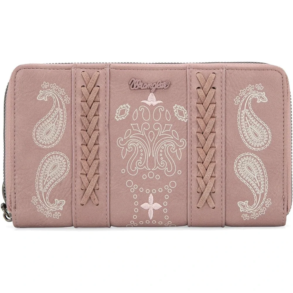 Wrangler Pink Embroidered Wallet